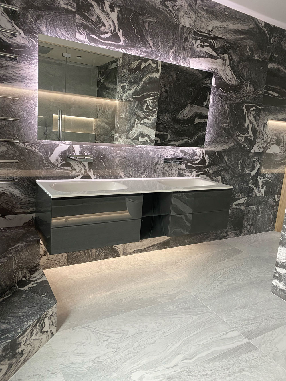 stunning steam room